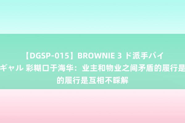 【DGSP-015】BROWNIE 3 ド派手パイパン強め黒ギャル 彩糊口于海华：业主和物业之间矛盾的履行是互相不睬解